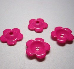 画像1: 23mm花カップ　濃いピンク【10個】