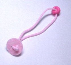 画像1: フェルトのゴム球(ピンク)【２個】