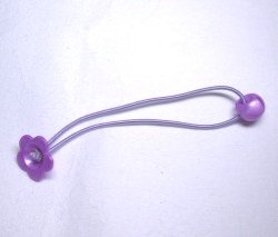 画像1: 花カップゴム球（細）紫【2個】
