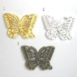 画像1: アクセサリーパーツ・蝶々【1個】